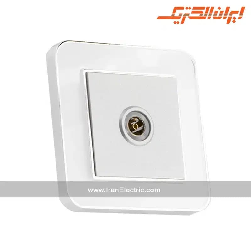 پریز آنتن TV ارس سیلور سفید میان نقره