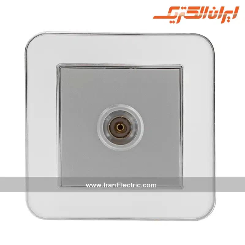 پریز آنتن TV ارس سیلور سفید میان نقره — تصویر ۲