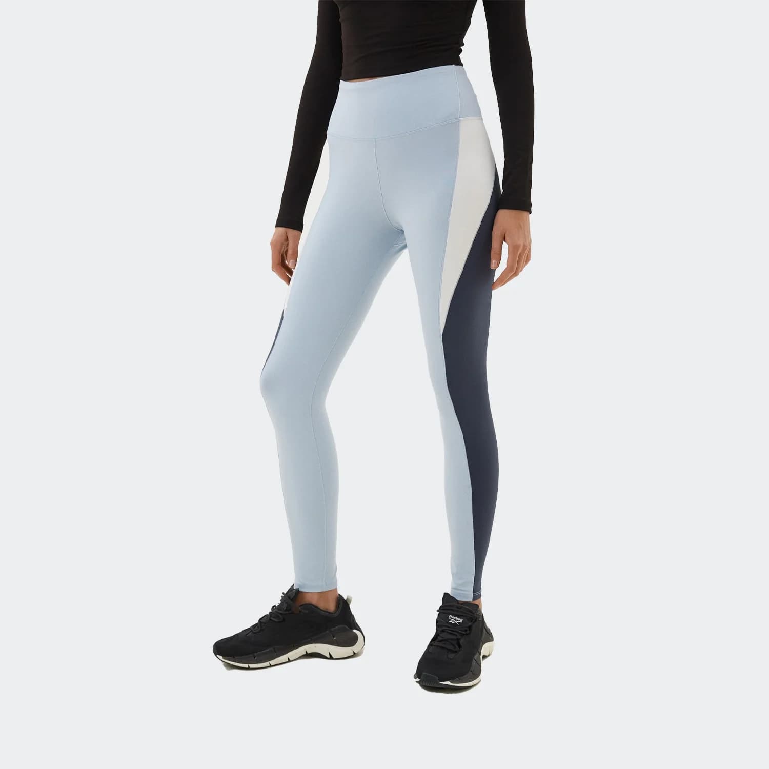 لگ زنانه ریباک مدل lux high rise colorblock women’s leggings — تصویر ۲