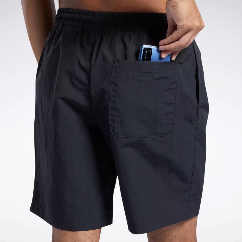 شلوارک مردانه ریباک مدل Reebok Id Train Utility Short Men’s black training shorts — تصویر ۲