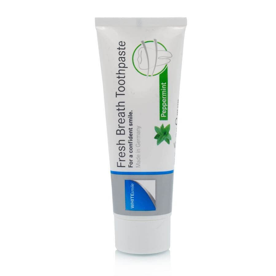 خمیر دندان وایت اسمایل مدل Fresh Breath حجم 75ml با عصاره نعنای تند