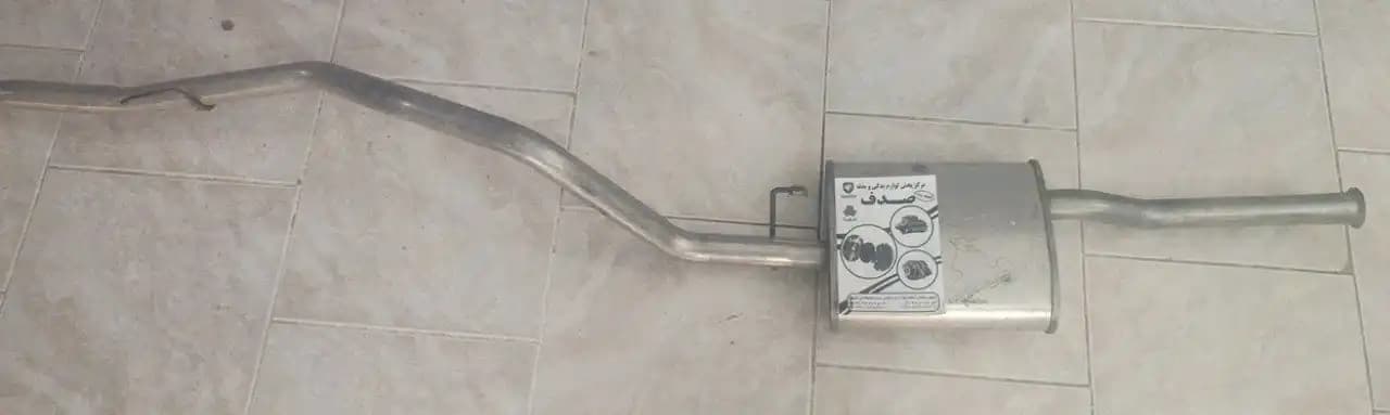 لوله اگزوز عقب با منبع اگزوز آریسان گالوالوم ایساکو