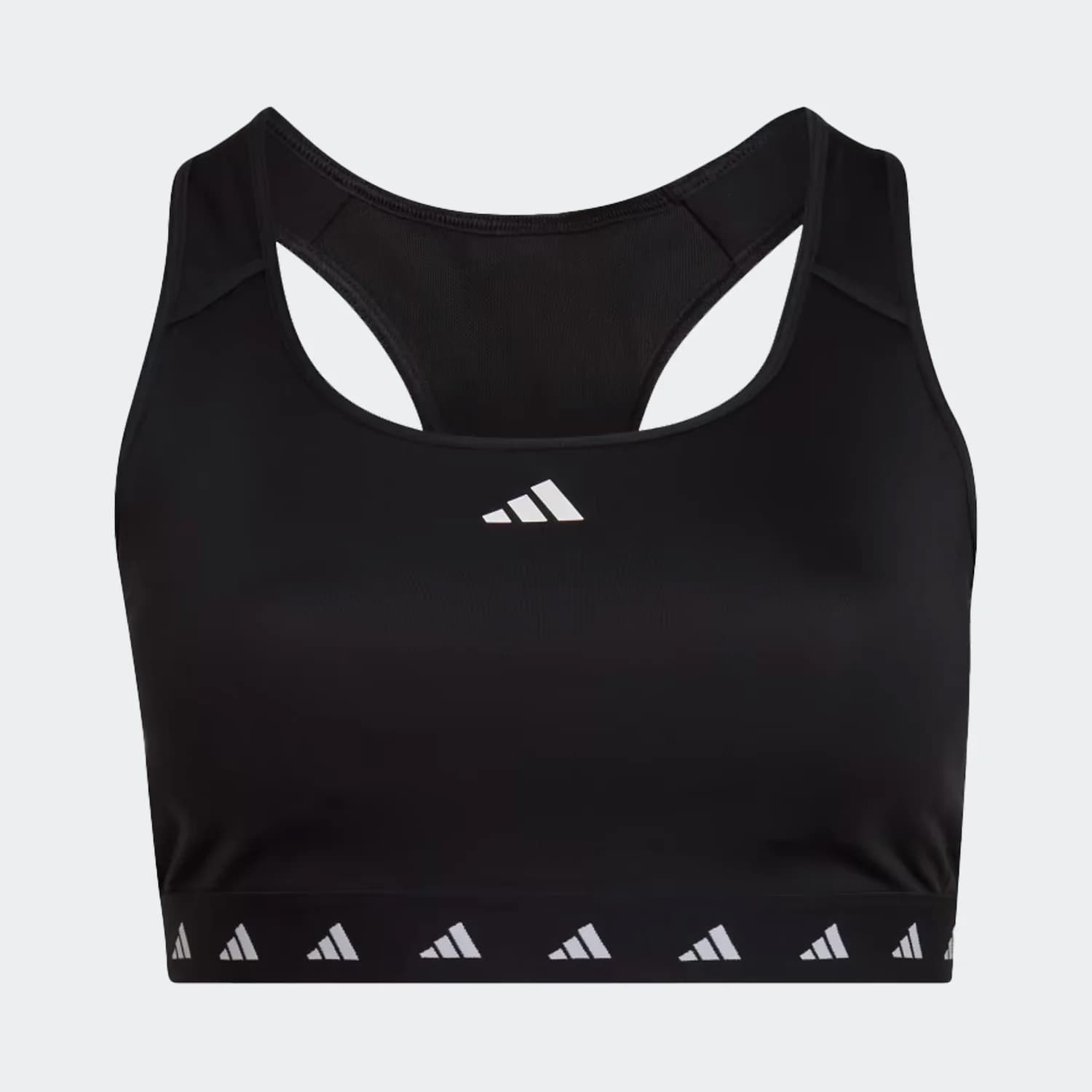 نیم تنه سایز بزرگ زنانه آدیداس مدل POWERREACT TRAINING MEDIUM-SUPPORT TECHFIT BRA (PLUS SIZE)