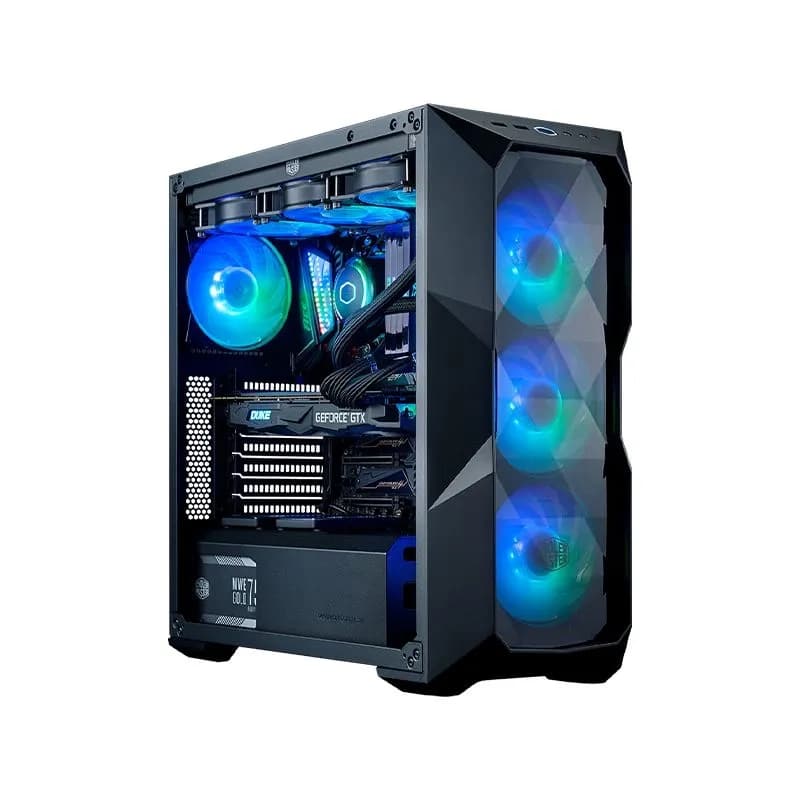 کیس کولرمستر مدل Cooler Master TD500 Crystal Black
