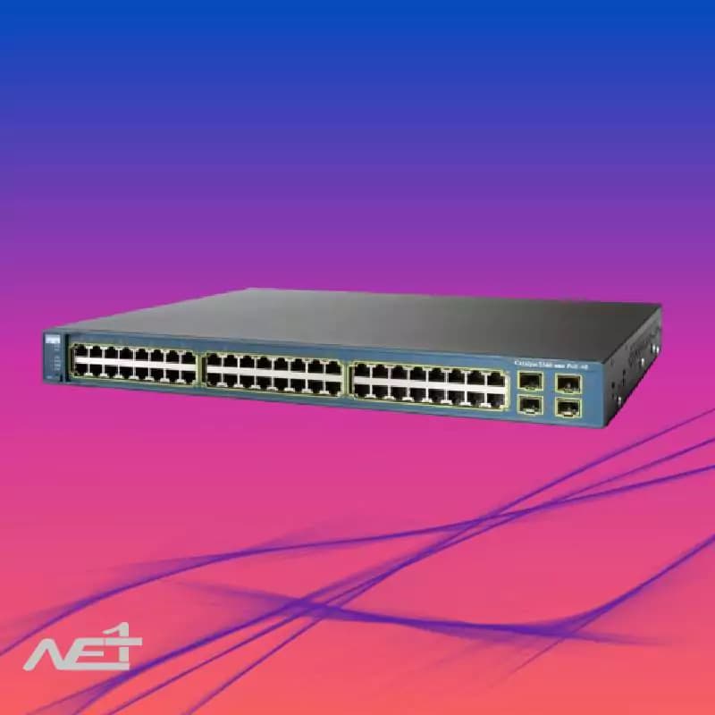 سوئیچ سیسکو 48 پورت مدل Cisco WS-C3560-48PS-S — تصویر ۲