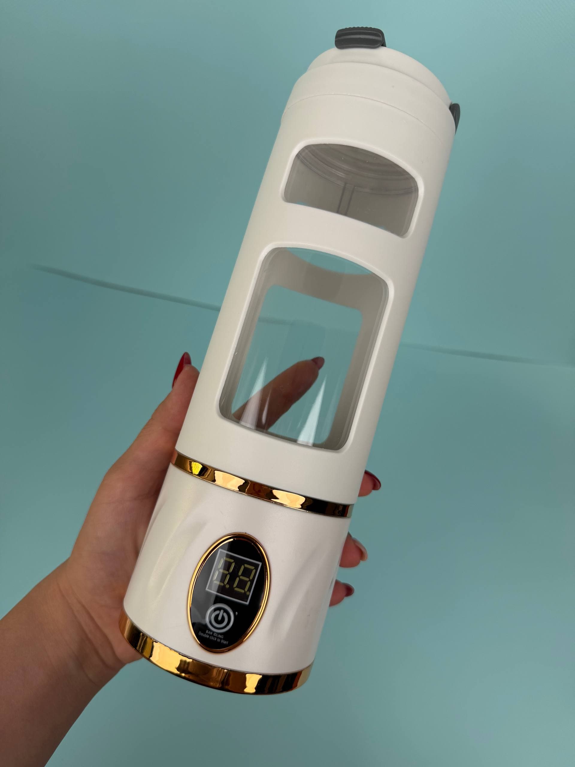 شیکر و اسموتی ساز شارژی قابل حمل مدل HP-880 اورجینال حجم 450 میلی‌لیتر — تصویر ۳