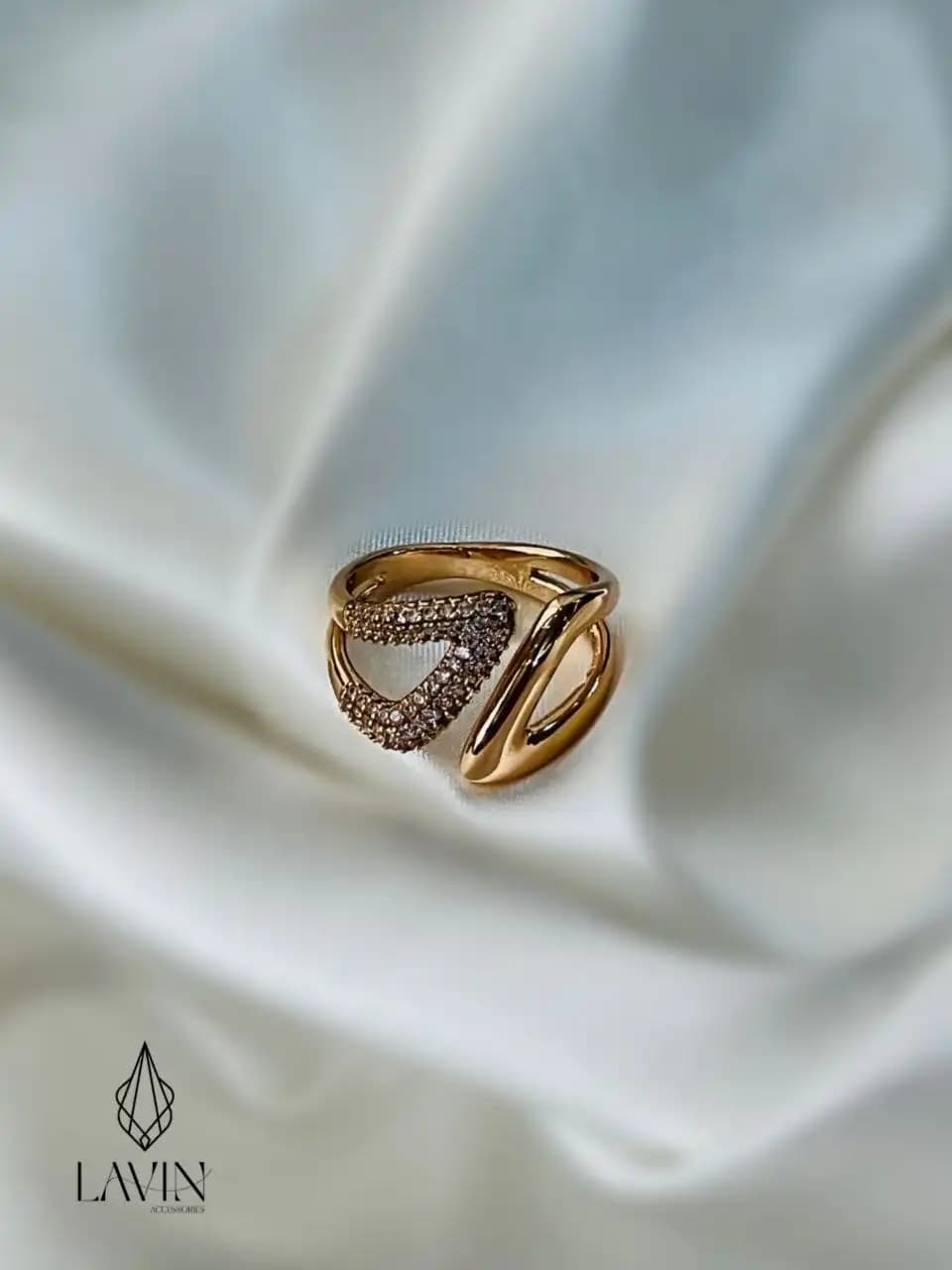 انگشتر ژوپینگ طرح طلا کد ۷۴۳۱