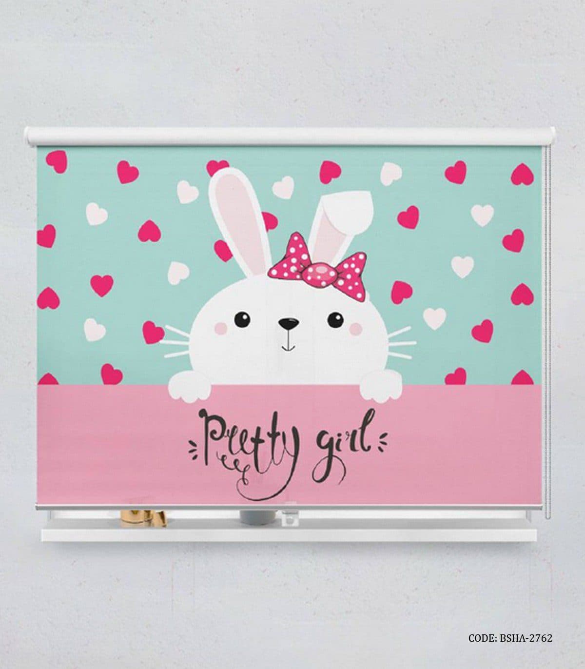 پرده شید اتاق کودک دخترانه مدل Pretty Girl
