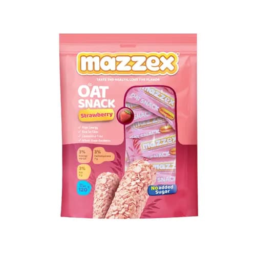 شکلات غلات اوت چوکو بدون شکر توت فرنگی مازکس 120 گرم – Mazzex