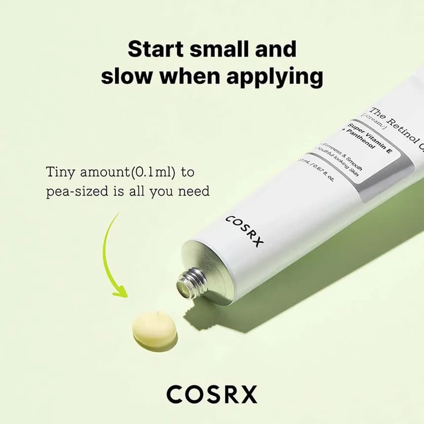 کرم رتینول 0.1 کازارکس اصل (ضد چروک و جوانساز پوست) با پانتنول و سوپر ویتامین E | COSRX The Retinol 0.1 Cream (حجم 20 میلیلیتر) — تصویر ۵