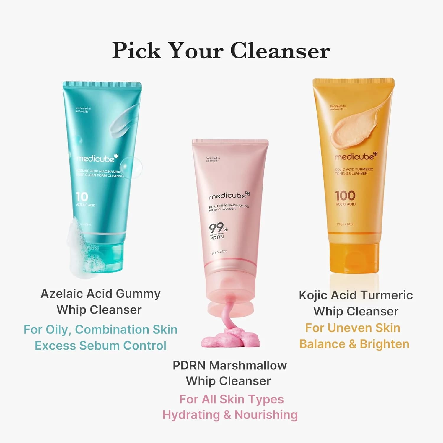 فوم شوینده PDRN و نیاسینامید مدی کیوب Medicube PDRN Pink Niacinamide Whip Cleanser اورجینال — تصویر ۶