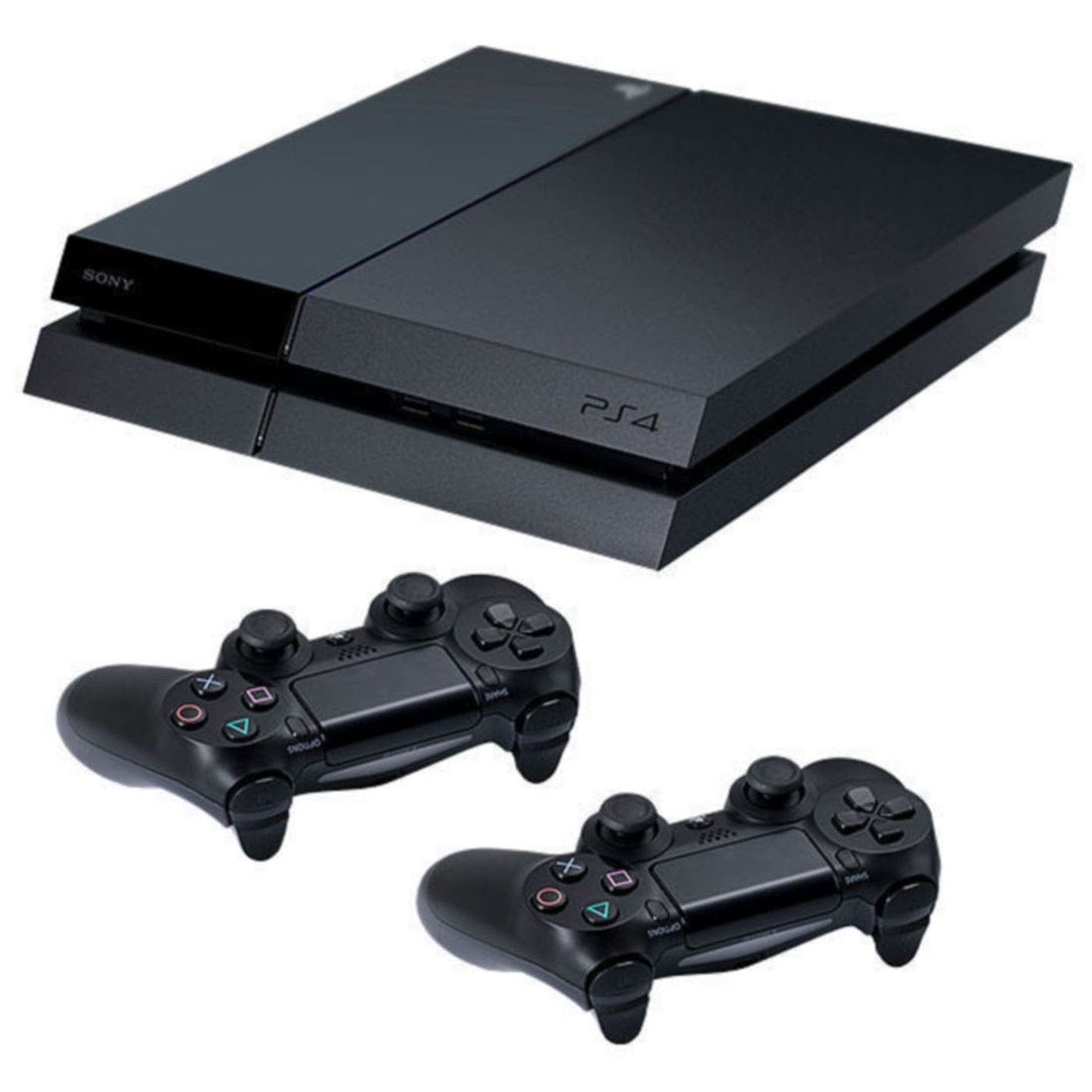 کنسول بازی سونی مدل Playstation 4 Fat ظرفیت 500 گیگابایت همراه با دو دسته – همراه بازی