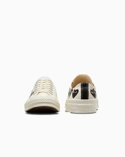 کانورس آل ستار بدون ساق مولتی پلی قلبی کرمی Converse all star low play multi color — تصویر ۷