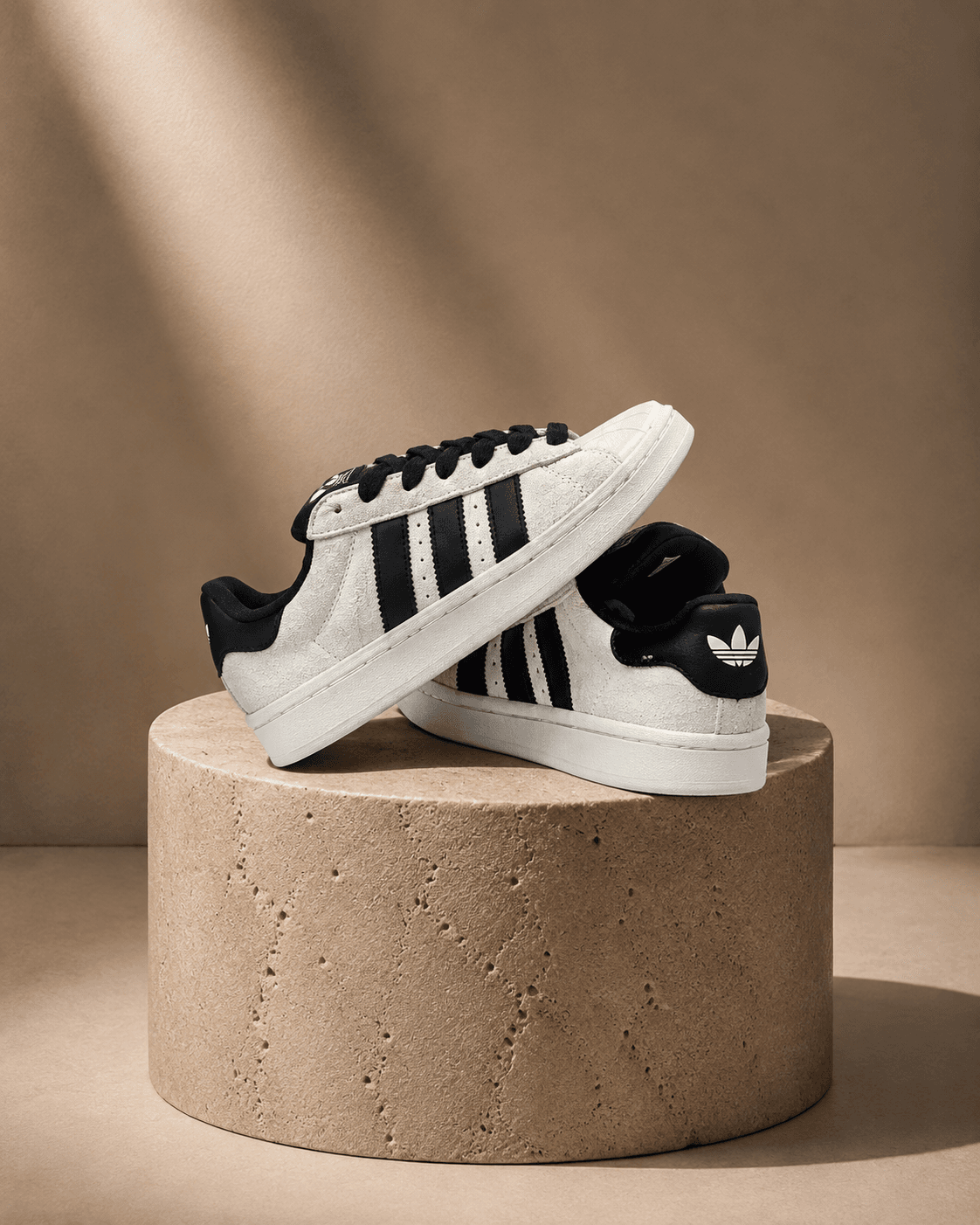 آدیداس کامپوس مشکی کرمی Adidas campus black beige — تصویر ۲
