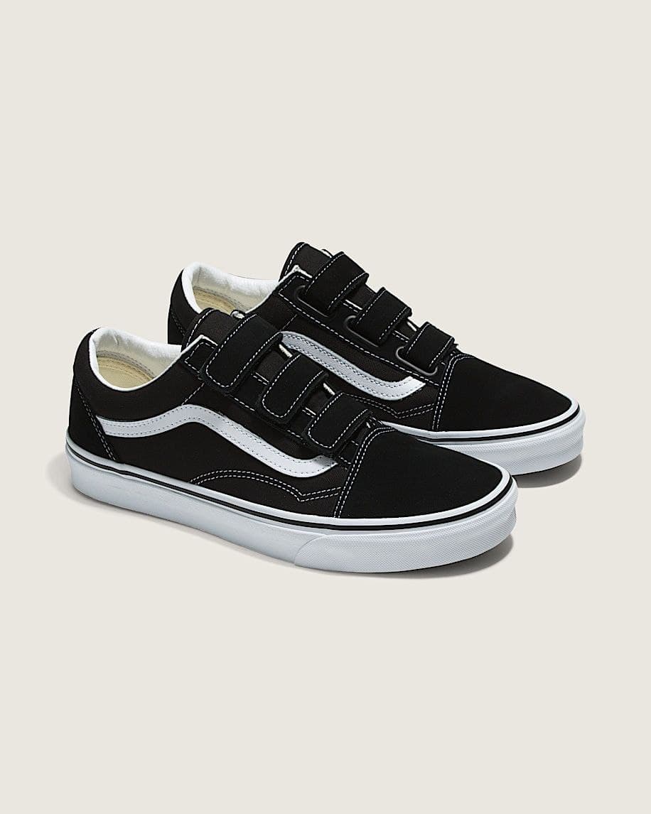 کفش ونس اولد اسکول مشکی ۳ چسبی Vans old school black 3 velcro — تصویر ۵