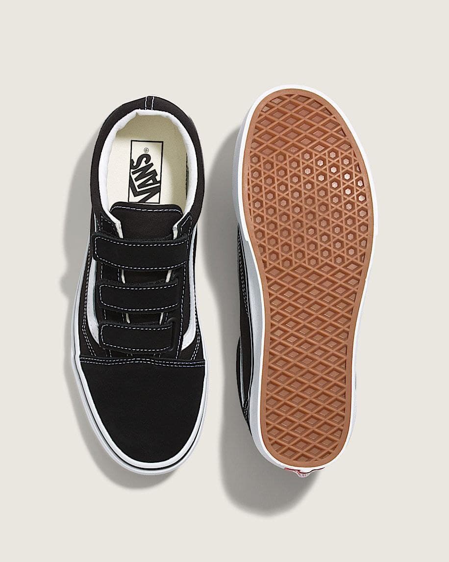 کفش ونس اولد اسکول مشکی ۳ چسبی Vans old school black 3 velcro — تصویر ۷