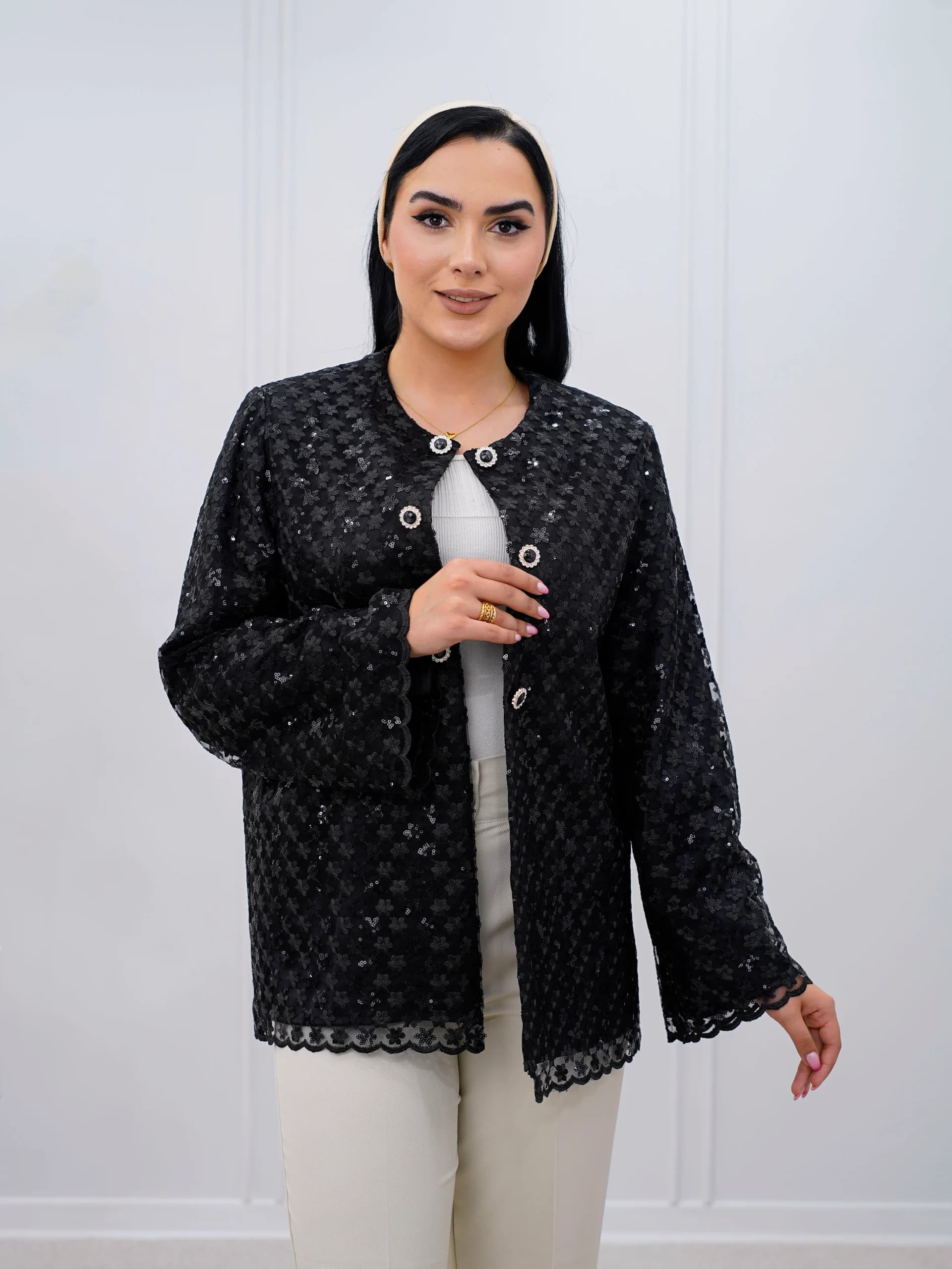 کت دانتل زنانه مدل هیوا — تصویر ۲