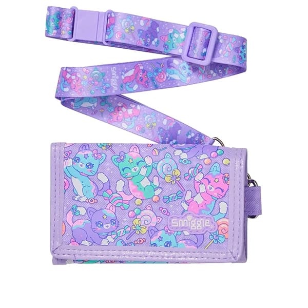 کیف پول بند دار اسمیگل Smiggle طرح Cute Cat