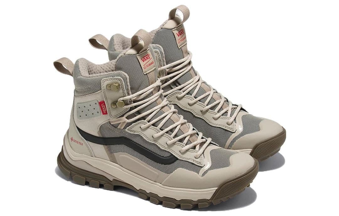 ونس ساقدار گورتکس کرم قهوهای طوسی Vans SK8HI GOER TEX — تصویر ۳
