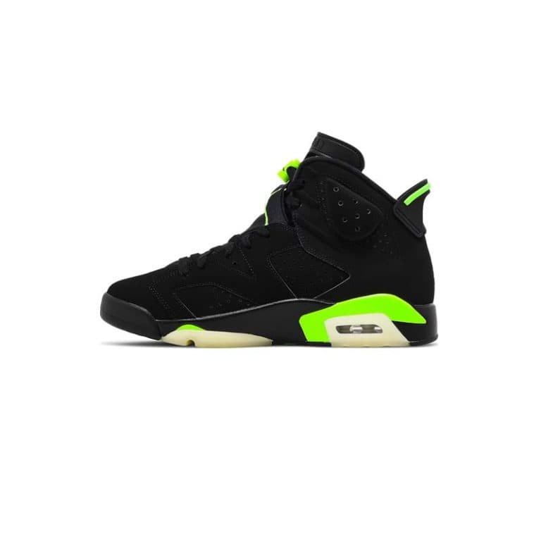 کتونی نایک ایرجردن 6 مشکی سبز Nike Air Jordan 6 Retro Black Electric Green — تصویر ۲