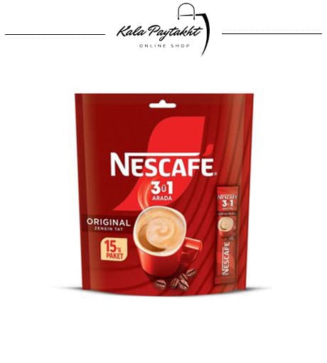 پودر قهوه فوری Nescafe 3 in 1 بسته ۱۵ تایی