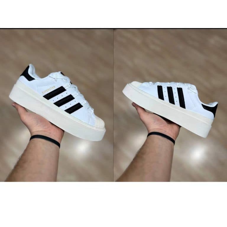کتونی آدیداس سوپراستار لژدار بونگا سفید Adidas SuperStar Bonega White — تصویر ۴