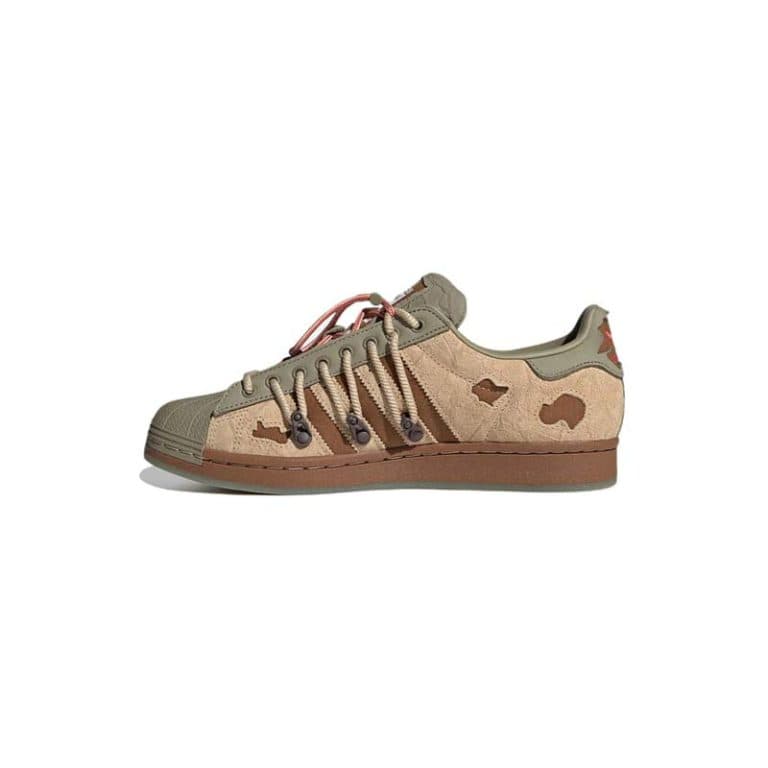 کتونی آدیداس سوپراستار قهوه ای زیتونی Adidas SuperStar Melting Sadness — تصویر ۲