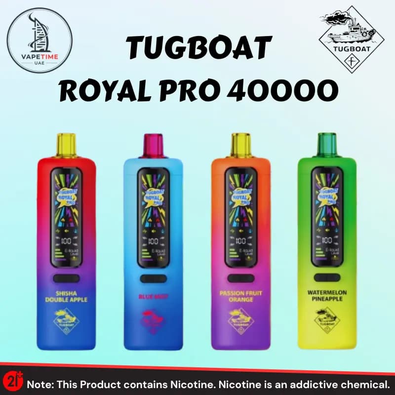 ویپ تاگبوت 40 هزار پاف | TUGBOAT ROYAL PRO 40K PUFFS