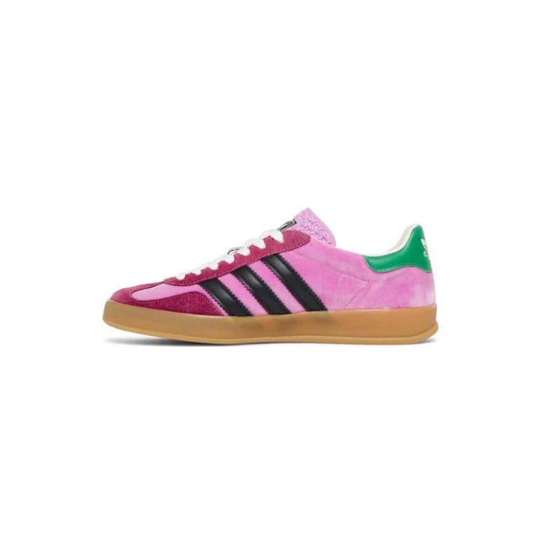 کتونى آدیداس گزل گوچی صورتی Adidas Gazelle Gucci Pink Velvet — تصویر ۲