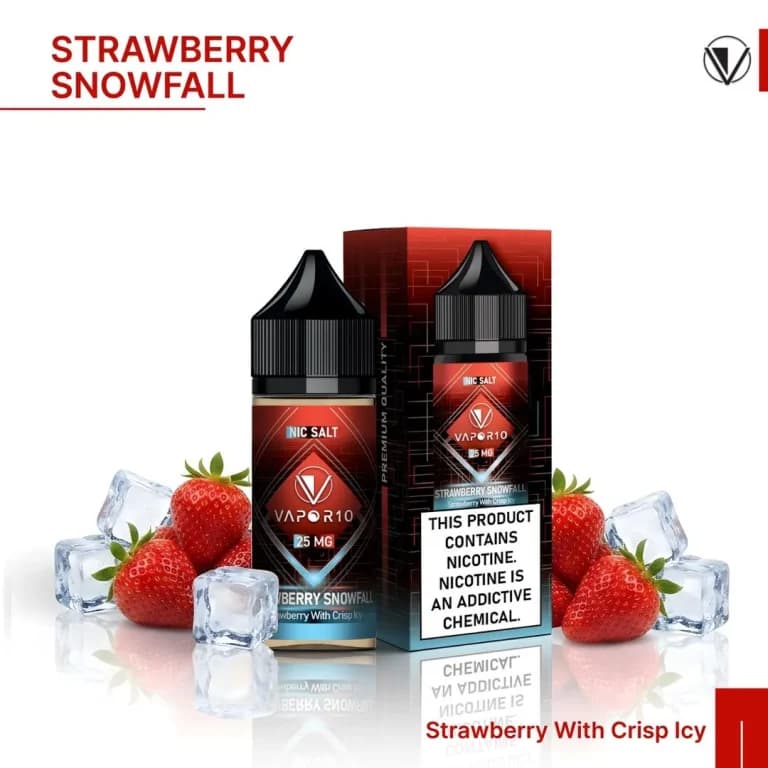 سالت ویپرتن توت فرنگی یخ | vapor10 strawberry snowfall