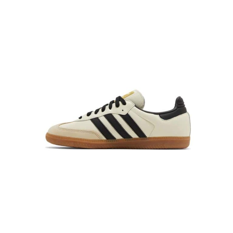 کتونى آدیداس سامبا کرم مشکی قهوه ای Adidas Samba OG Cream White Sand Strata — تصویر ۲