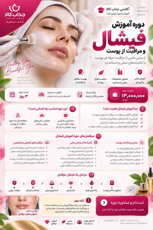 دوره آموزش فیشال و مراقبت از پوست | آموزش تخصصی ۳ روزه