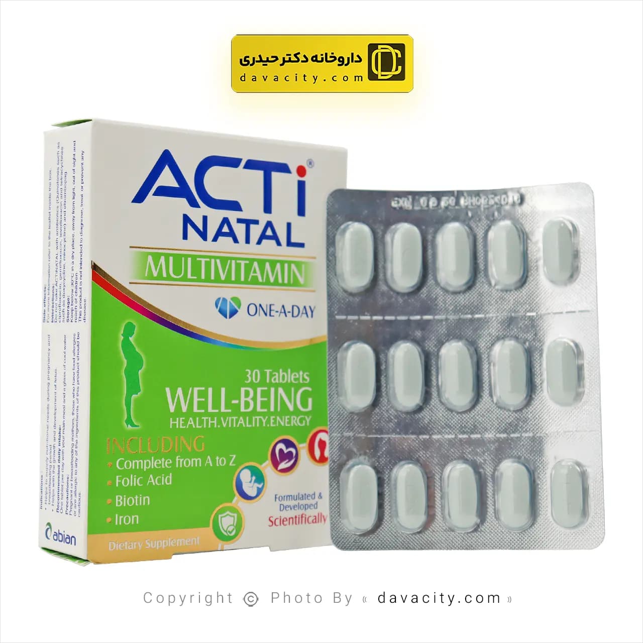 قرص اکتی ناتال ابیان دارو 30 عددی — تصویر ۵