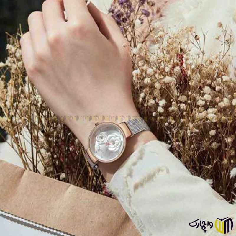 ساعت مچی عقربه ای زنانه نیوی فورس مدل 5013 سفید نقره ای — تصویر ۲