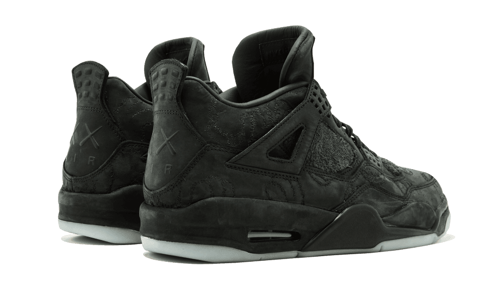 نایک ایرجردن 4 کاز مشکی air jordan 4 kaws black — تصویر ۴