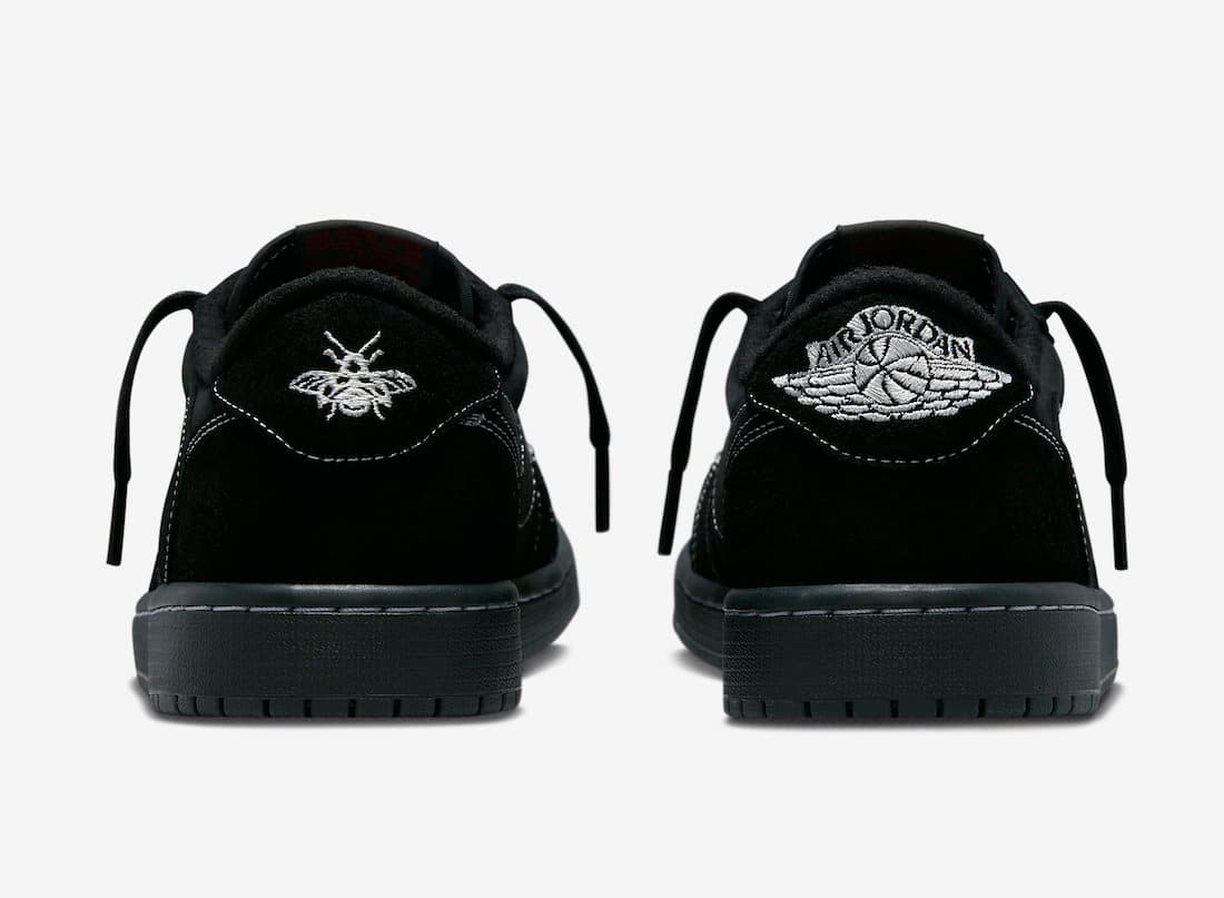 نایک ایرجردن 1 لو تراویس اسکات مشکی فانتوم Air Jordan 1 Low Travis Scott Black Phantom — تصویر ۵