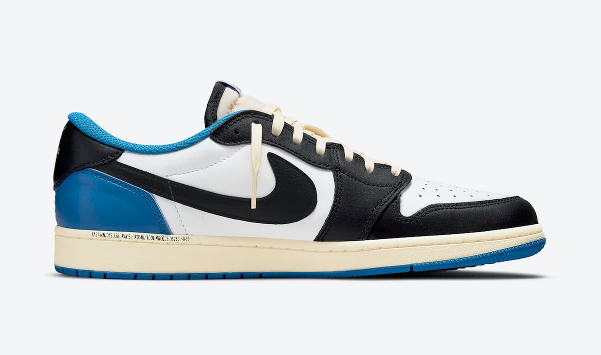 نایک ایرجردن 1 لو تراویس اسکات فراگمنت Air Jordan 1 Low Travis Scott Fragment — تصویر ۳
