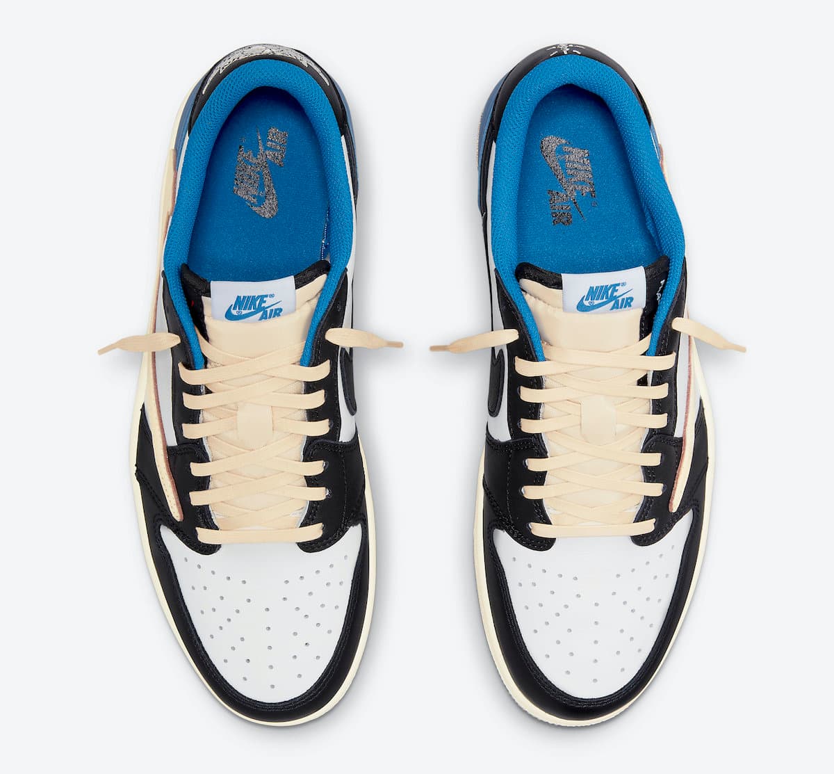 نایک ایرجردن 1 لو تراویس اسکات فراگمنت Air Jordan 1 Low Travis Scott Fragment — تصویر ۴