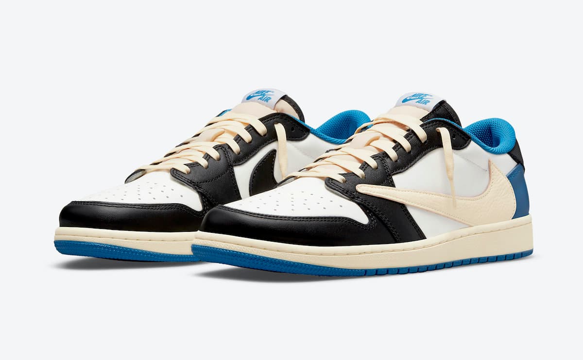 نایک ایرجردن 1 لو تراویس اسکات فراگمنت Air Jordan 1 Low Travis Scott Fragment — تصویر ۲