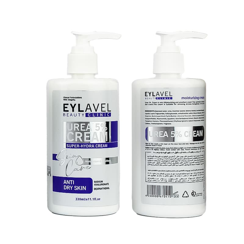 کرم مرطوب کننده اوره 5% ایلاول 330ml | نرم کننده و آبرسان پوست خشک — تصویر ۲