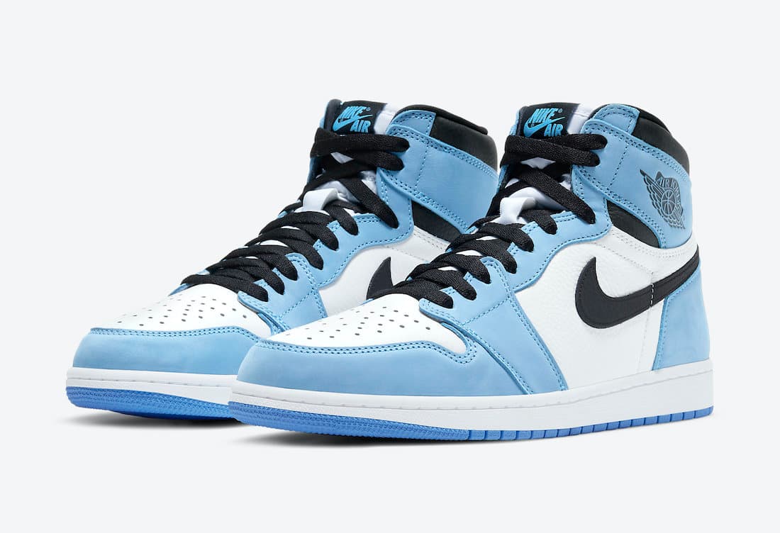 نایک ایرجردن 1 یونیورسیتی بلو Air Jordan 1 University Blue — تصویر ۲