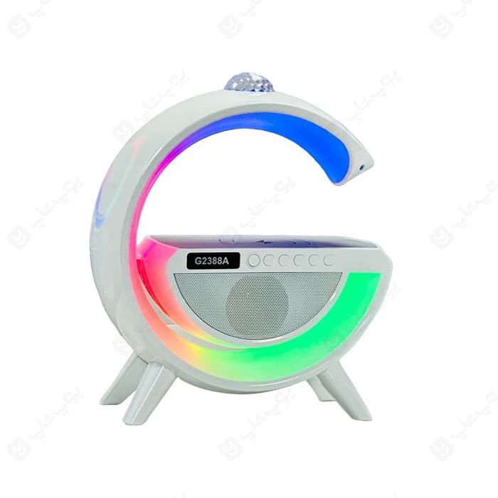 چراغ، اسپیکر و شارژر بی سیم مدل G2388 به همراه رقص نور ویژه بلک فرایدی — تصویر ۲