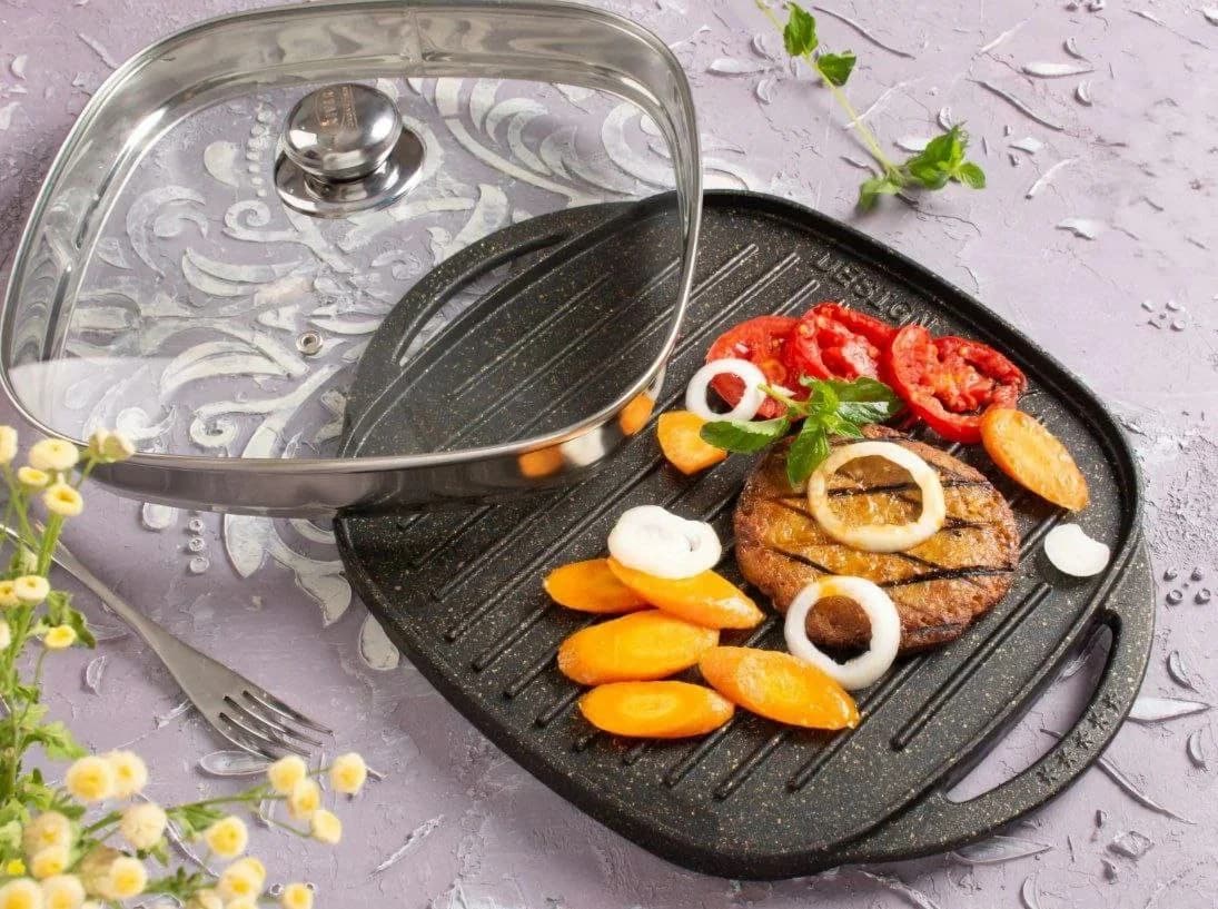 تابه گریل مربع چدنی ریور کد 8685 — تصویر ۲