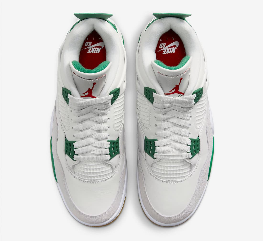 نایک ایرجردن 4 اس بی پاین گرین Nike SB Air Jordan 4 Pine Green — تصویر ۴