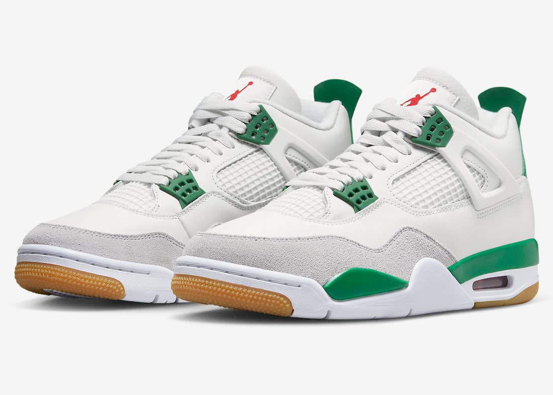 نایک ایرجردن 4 اس بی پاین گرین Nike SB Air Jordan 4 Pine Green — تصویر ۲