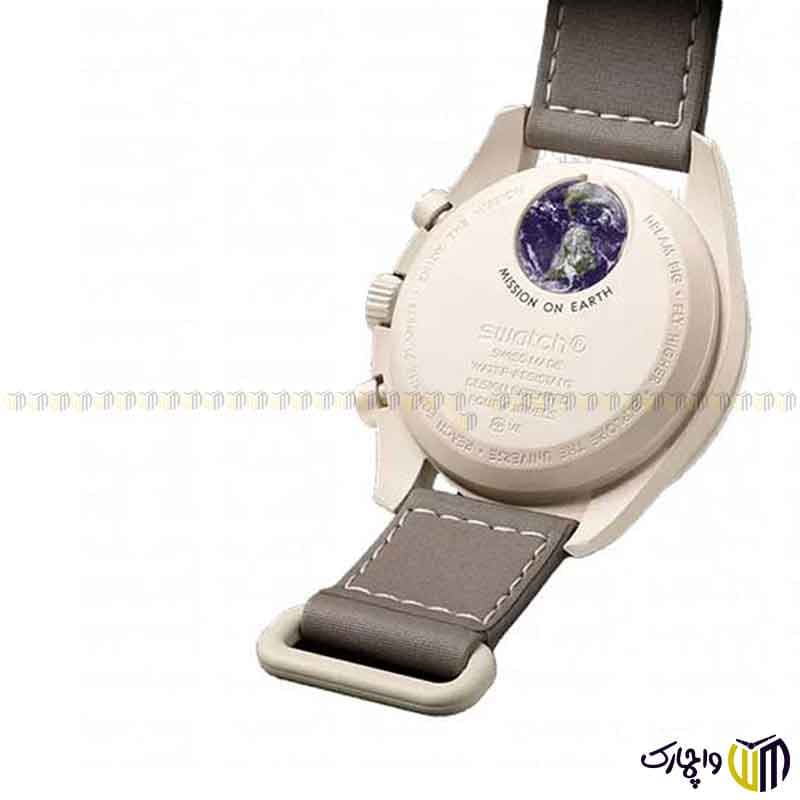 ساعت مچی عقربه ای اسپرت امگا سواچ مدل EARTH – DESERT زمین — تصویر ۴