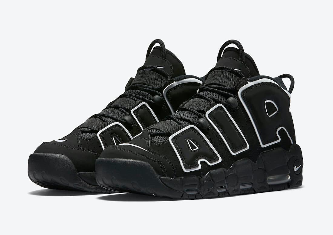 نایک ایرمورآپتمپو اوجی مشکی سفید Nike Air More Uptempo OG Black White — تصویر ۲