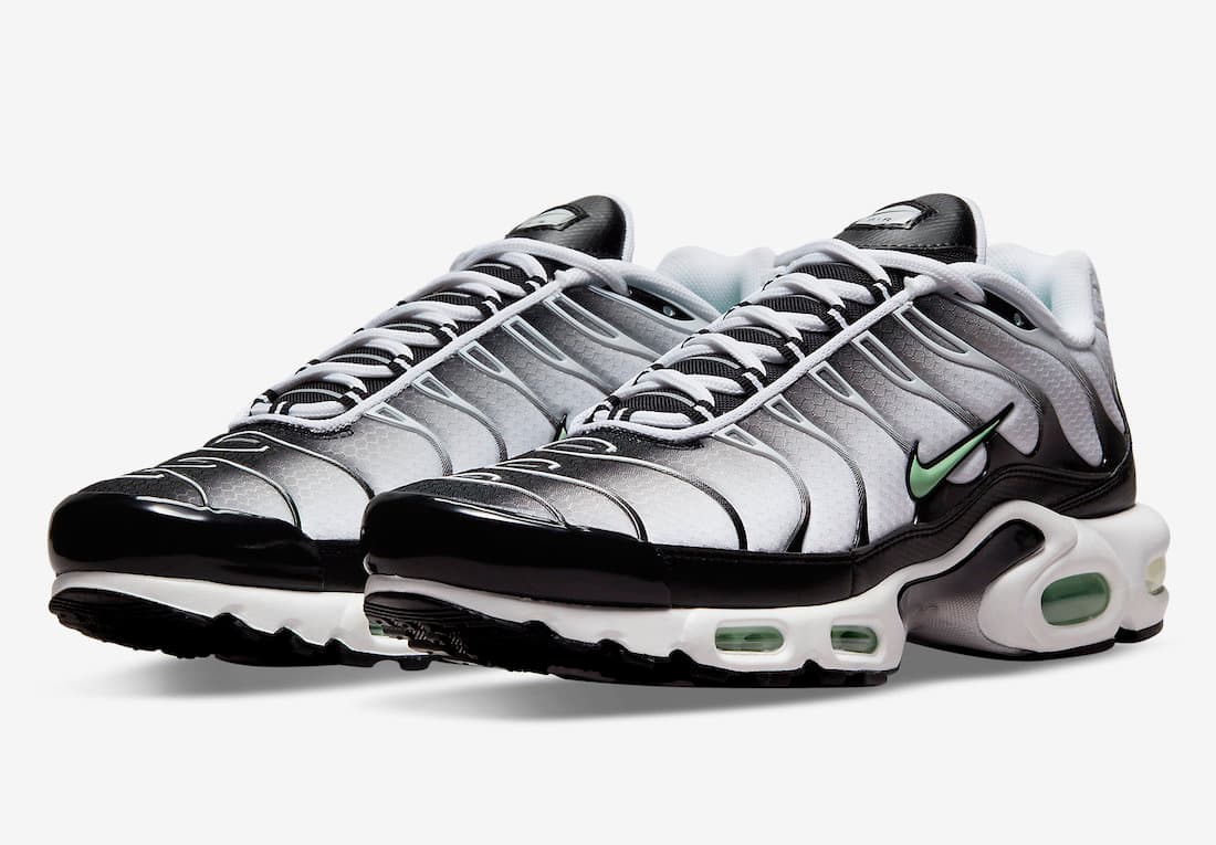 نایک ایرمکس پلاس مشکی سفید Nike Air Max Plus Black White — تصویر ۲