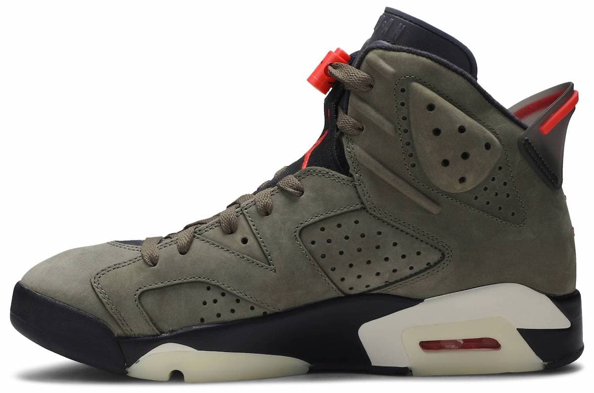 نایک ایرجردن 6 تراویس اسکات زیتونی Air Jordan 6 Travis Scott Olive