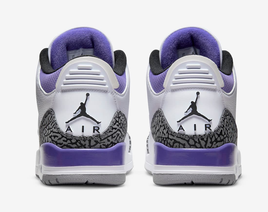 نایک ایرجردن 3 دارک آیریس Air Jordan 3 Dark Iris — تصویر ۵
